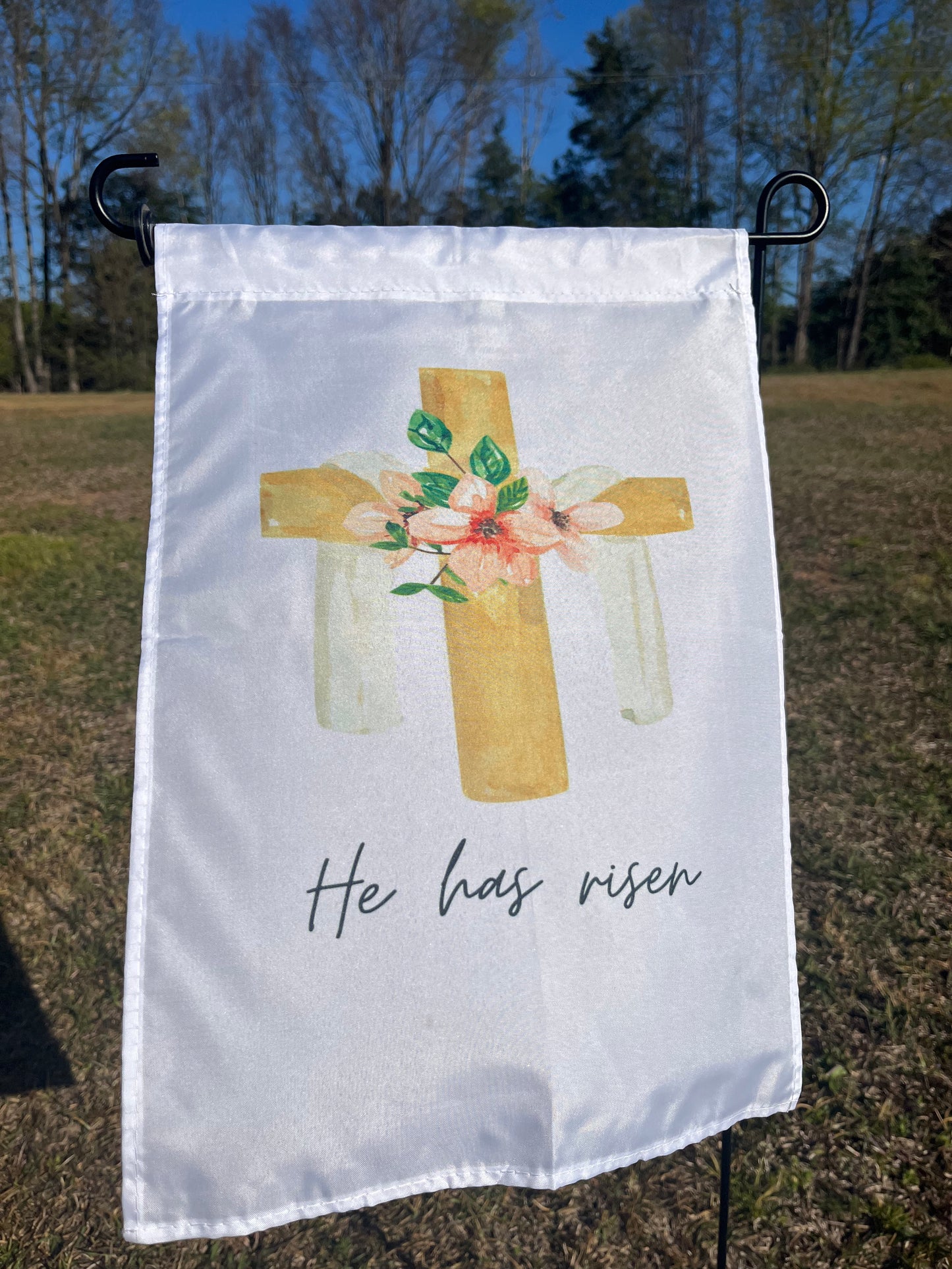 He Is Risen Garden Flag